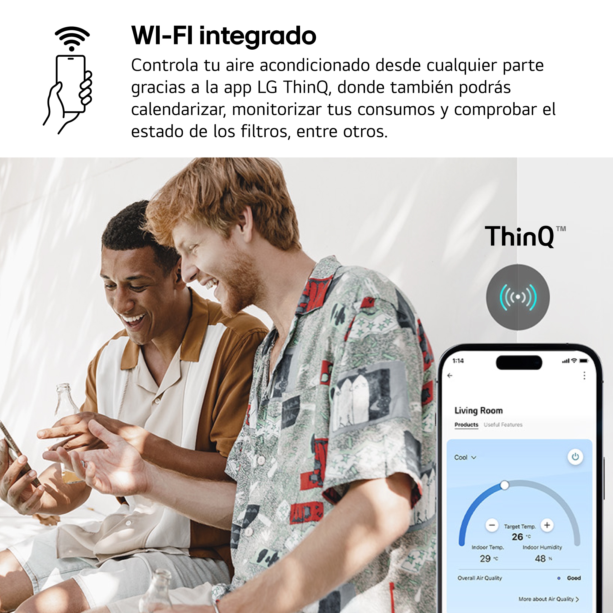 LG DualCool® 2X1 9+9M: Aire Acondicionado A+++/A++, Control Consumo Futuro, WIFI, 2X1MAGNA99.SET